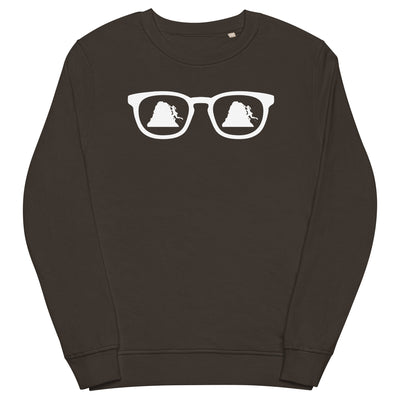 Sonnenbrille und Klettern 1 - Unisex Premium Organic Sweatshirt klettern xxx yyy zzz Deep Charcoal Grey