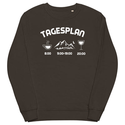 Tagesplan - - Unisex Premium Organic Sweatshirt berge xxx yyy zzz Deep Charcoal Grey