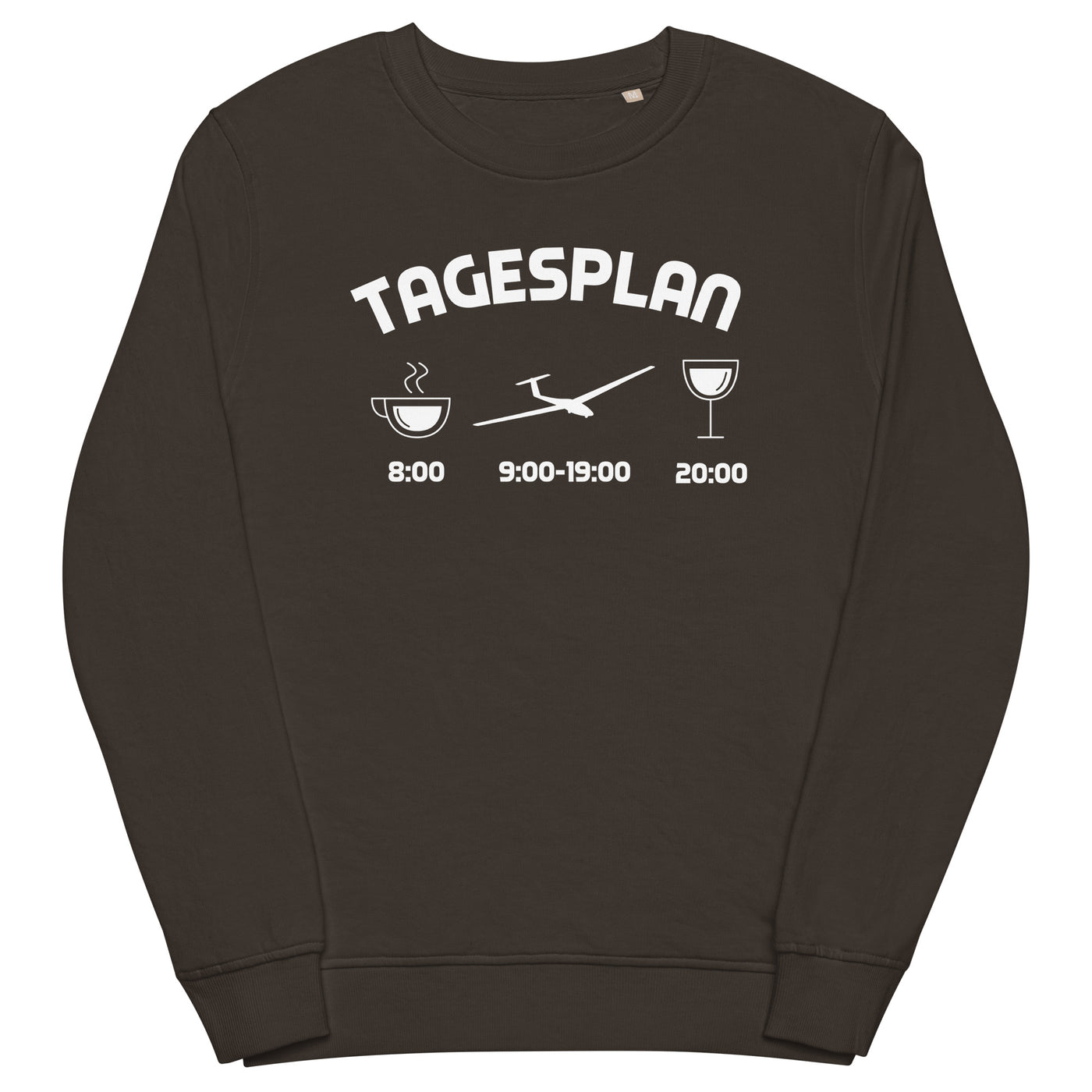 Tagesplan - - Unisex Premium Organic Sweatshirt berge xxx yyy zzz Deep Charcoal Grey