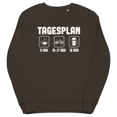 Tagesplan - Unisex Premium Organic Sweatshirt e-bike xxx yyy zzz Deep Charcoal Grey