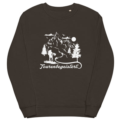 Tourenbegeistert - Unisex Premium Organic Sweatshirt wandern xxx yyy zzz Deep Charcoal Grey