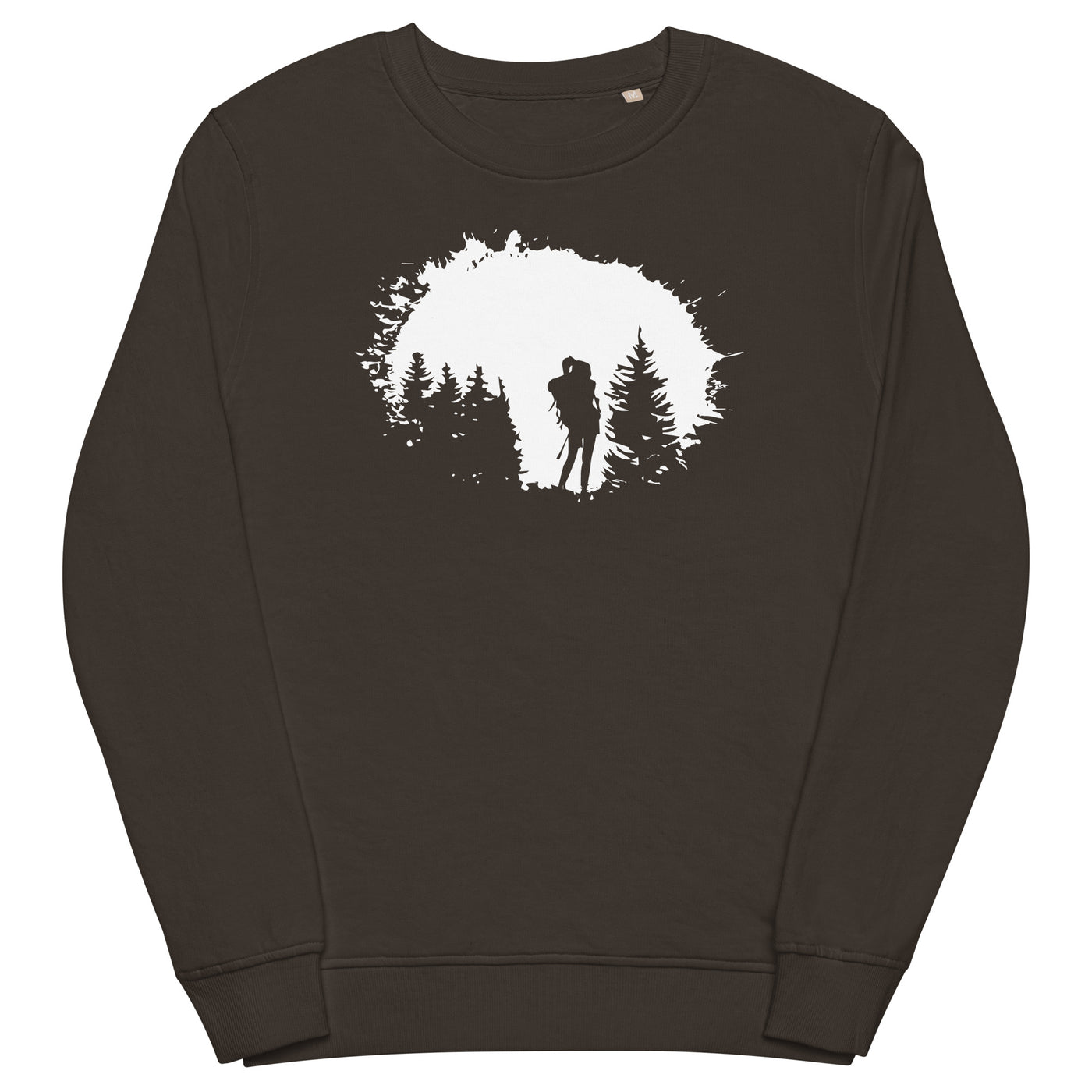 Bäume - Wandern - Unisex Premium Organic Sweatshirt wandern xxx yyy zzz Deep Charcoal Grey