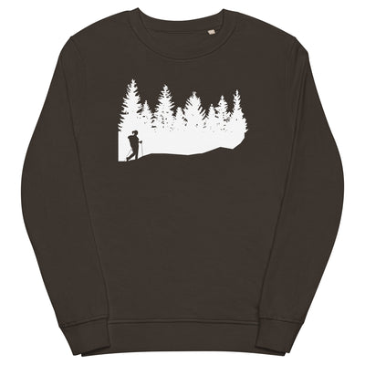 Bäume - Wandern - Unisex Premium Organic Sweatshirt wandern xxx yyy zzz Deep Charcoal Grey