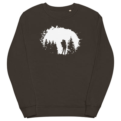 Bäume - Wandern - Unisex Premium Organic Sweatshirt wandern xxx yyy zzz Deep Charcoal Grey