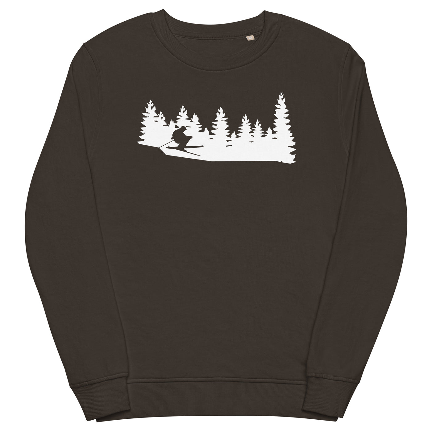 Bäume - Skifahren - Unisex Premium Organic Sweatshirt klettern ski xxx yyy zzz Deep Charcoal Grey