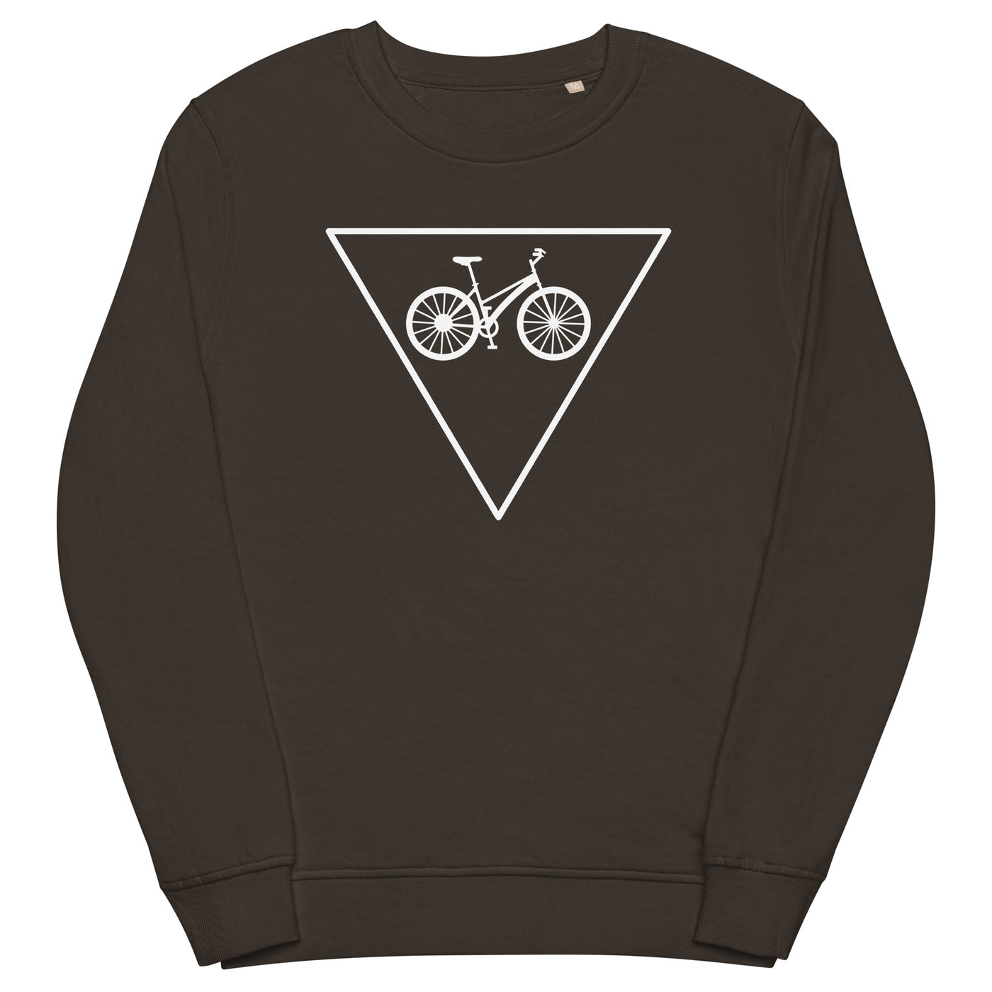 Dreieck und Fahrrad - Unisex Premium Organic Sweatshirt fahrrad xxx yyy zzz Deep Charcoal Grey