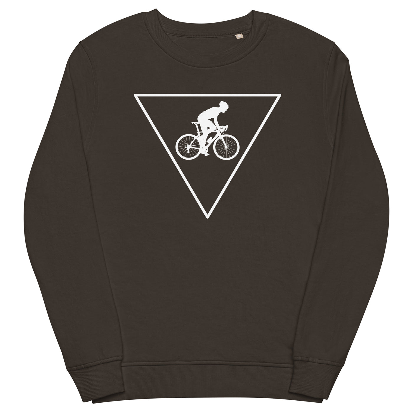 Dreieck und Radfahren - (F) - Unisex Premium Organic Sweatshirt fahrrad xxx yyy zzz Deep Charcoal Grey