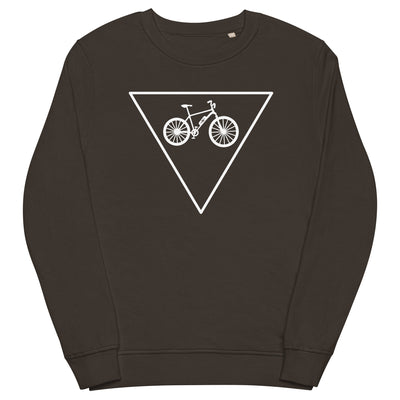 Dreieck und Ebike - (E) - Unisex Premium Organic Sweatshirt e-bike xxx yyy zzz Deep Charcoal Grey