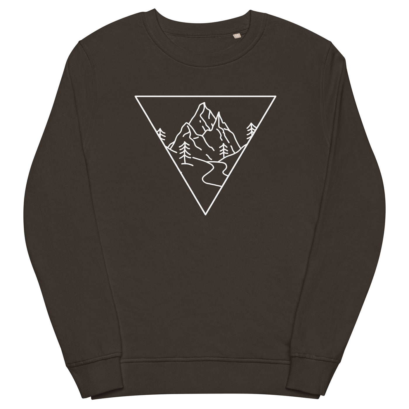 Dreieck und Berge - Unisex Premium Organic Sweatshirt berge xxx yyy zzz Deep Charcoal Grey