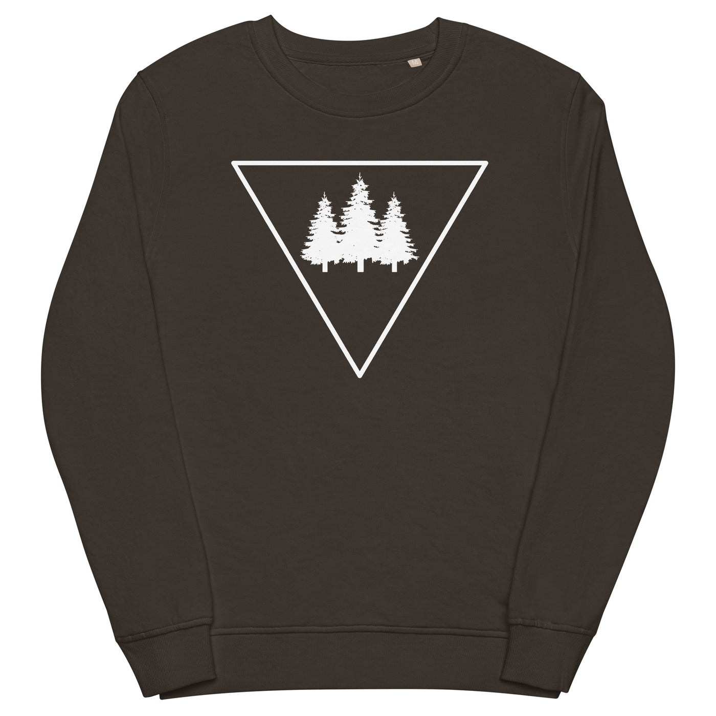 Dreieck und Bäume - Unisex Premium Organic Sweatshirt camping xxx yyy zzz Deep Charcoal Grey