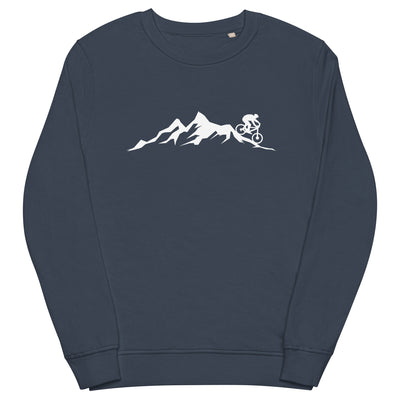 Mountain - Mountainbike - Unisex Premium Organic Sweatshirt mountainbike Navyblau