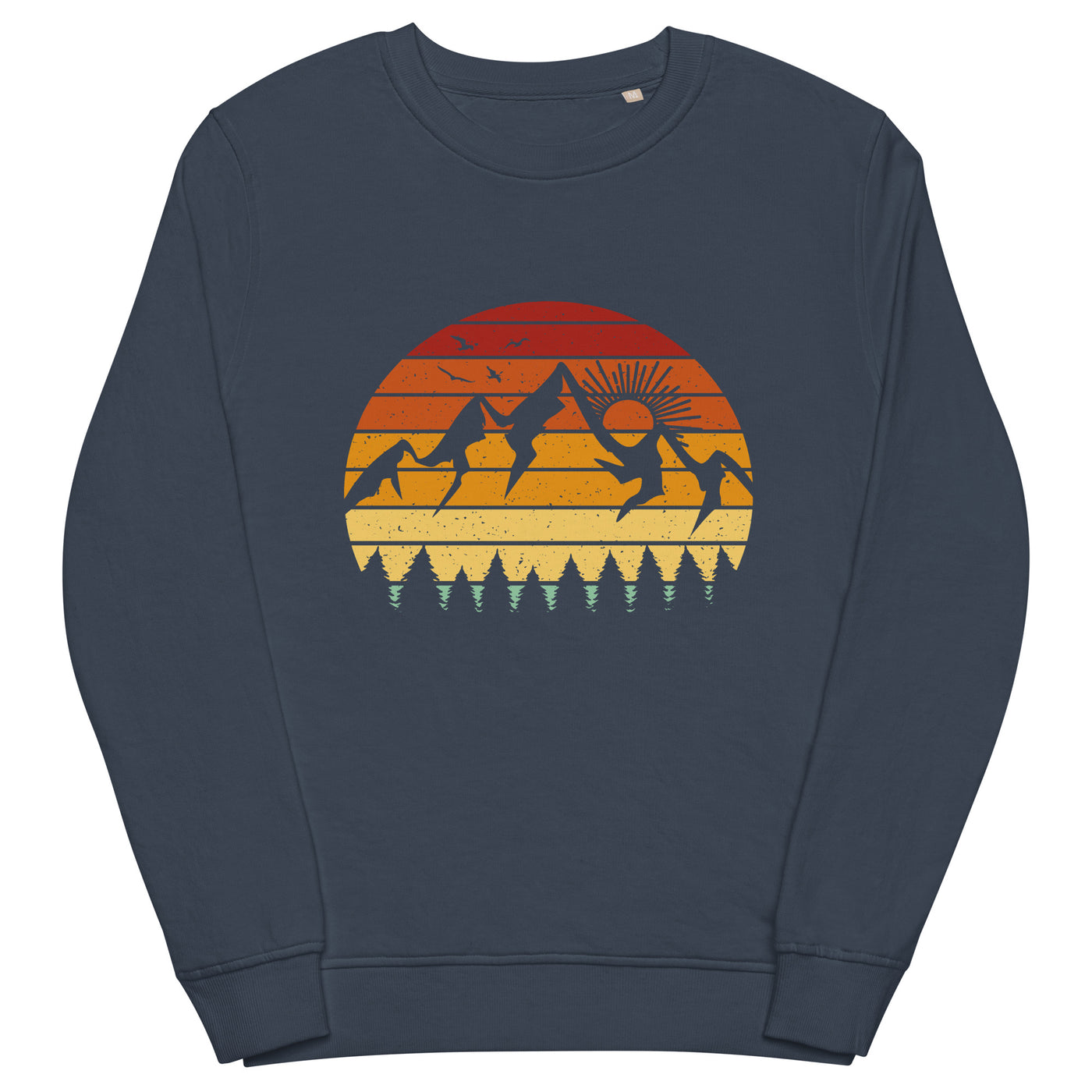 Berge Vintage - Unisex Premium Organic Sweatshirt berge Navyblau