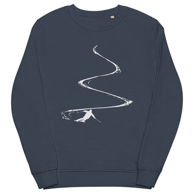 Skibrettln - Unisex Premium Organic Sweatshirt ski Navyblau