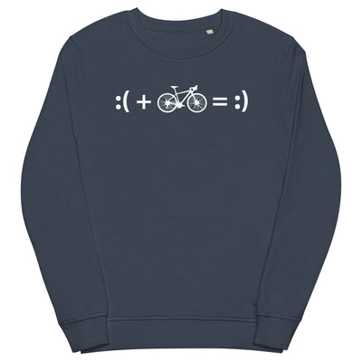 Emoji - Cycling - Unisex Premium Organic Sweatshirt fahrrad Navyblau