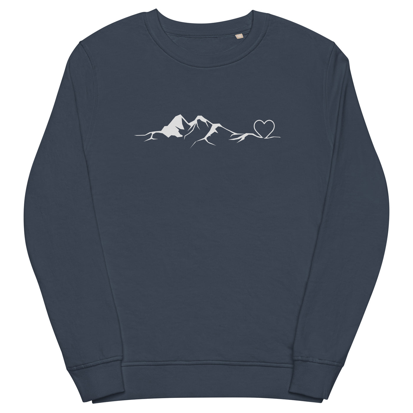 Bergverliebt - Unisex Premium Organic Sweatshirt berge klettern wandern Navyblau