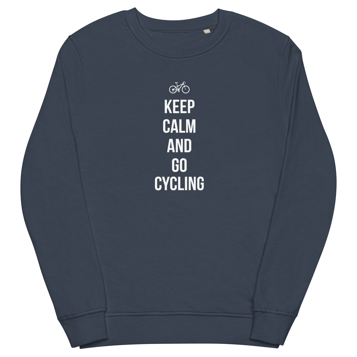 Keep calm and go cycling - Unisex Premium Organic Sweatshirt fahrrad xxx yyy zzz French Navy
