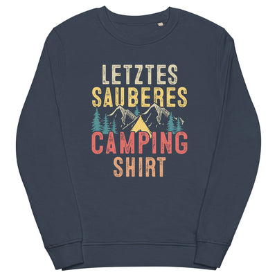 Letztes Sauberes Camping Shirt - Unisex Premium Organic Sweatshirt camping xxx yyy zzz French Navy