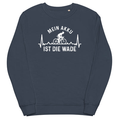 Mein Akku Ist Die Wade 3 - Unisex Premium Organic Sweatshirt fahrrad xxx yyy zzz French Navy