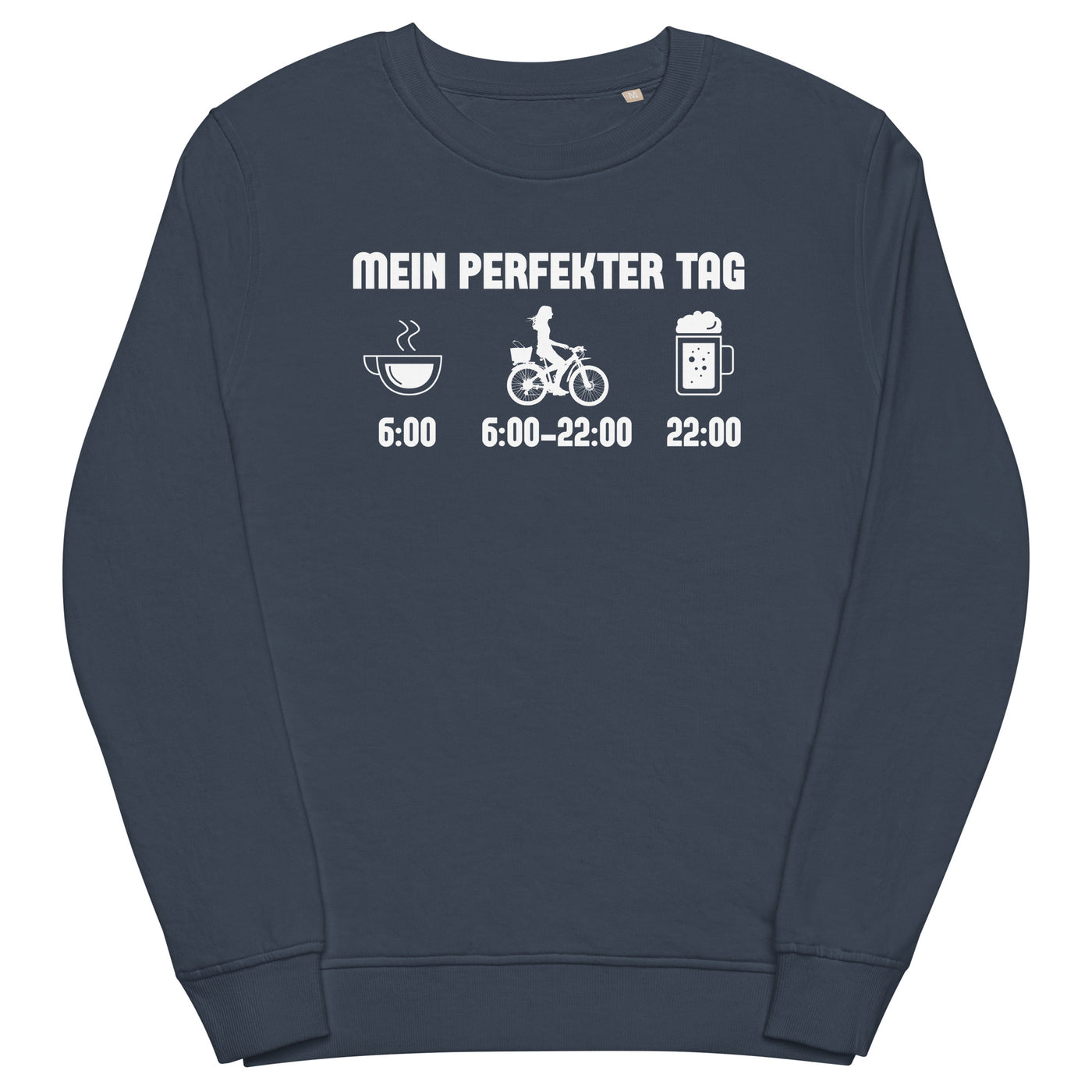 Mein Perfekter Tag 2 - Unisex Premium Organic Sweatshirt fahrrad xxx yyy zzz French Navy