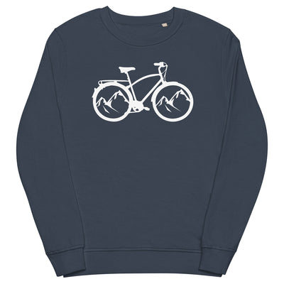 Berge - Radfahren - (17) - Unisex Premium Organic Sweatshirt fahrrad xxx yyy zzz French Navy