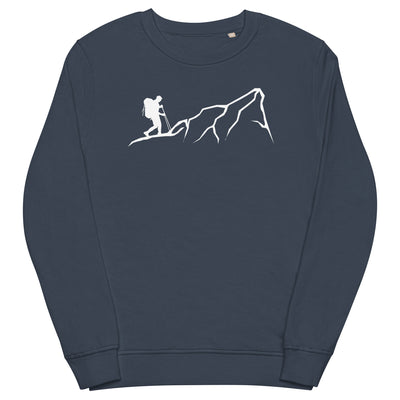 Berge - Wandern - (17) - Unisex Premium Organic Sweatshirt wandern xxx yyy zzz French Navy
