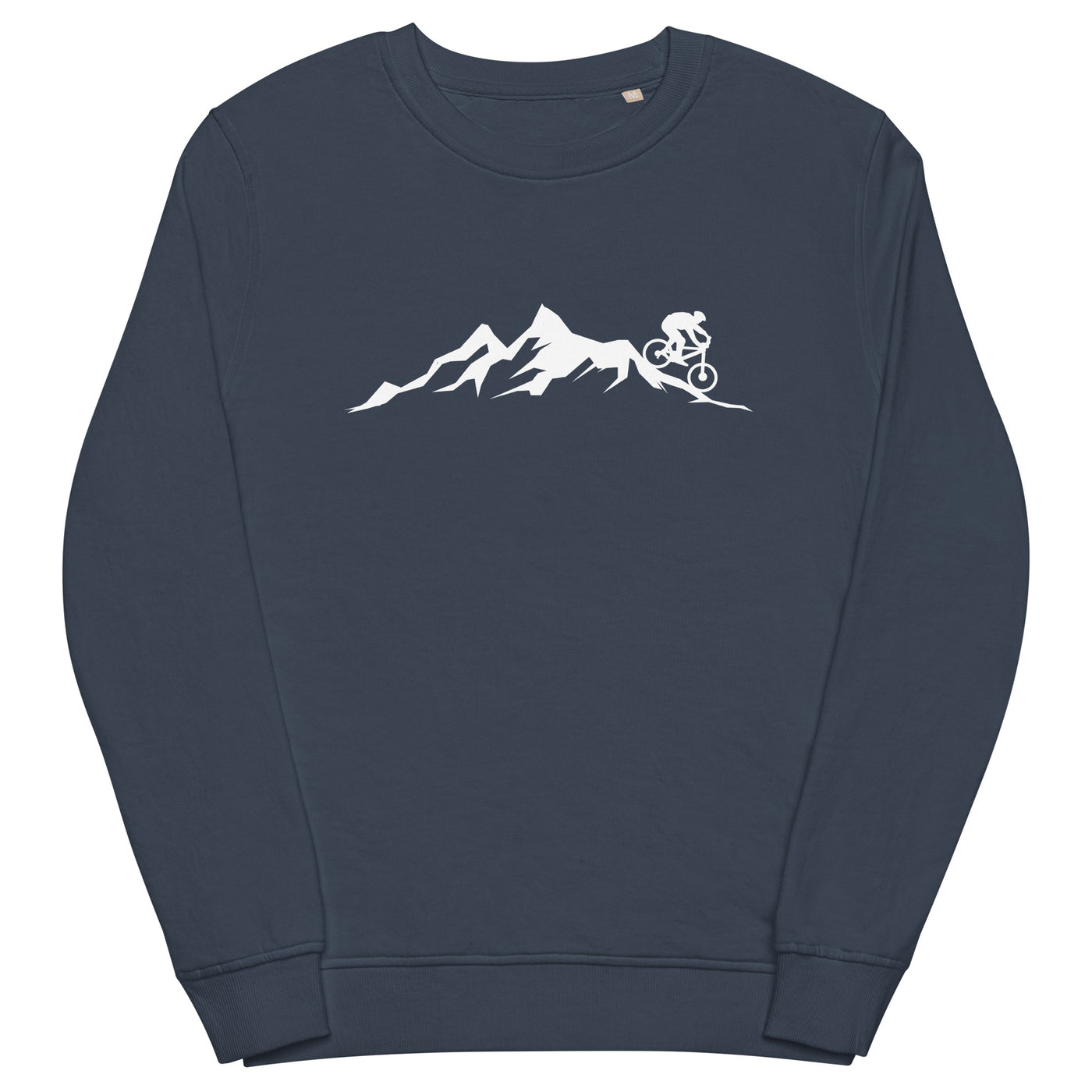 Berge - Mountainbike - (M) - Unisex Premium Organic Sweatshirt xxx yyy zzz French Navy