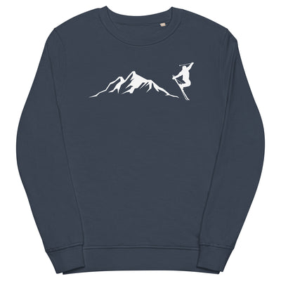 Berge - Skifahren - (14) - Unisex Premium Organic Sweatshirt klettern ski xxx yyy zzz French Navy