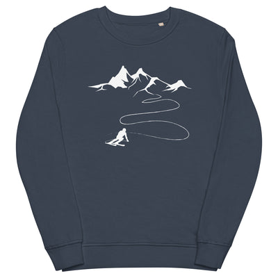 Berge - Skifahren - Unisex Premium Organic Sweatshirt klettern ski xxx yyy zzz French Navy