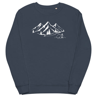Berge 1 und Camping - Unisex Premium Organic Sweatshirt camping xxx yyy zzz French Navy
