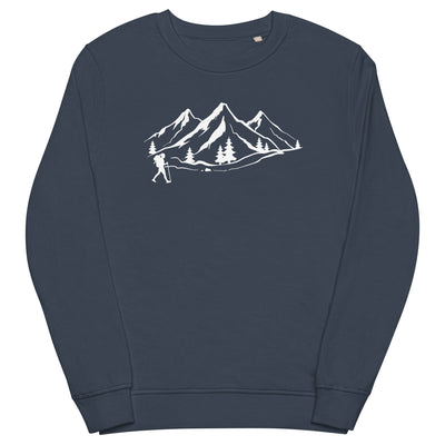 Berge 1 und Wandern - Unisex Premium Organic Sweatshirt wandern xxx yyy zzz French Navy