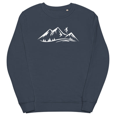 Berge und Skifahren - Unisex Premium Organic Sweatshirt klettern ski xxx yyy zzz French Navy