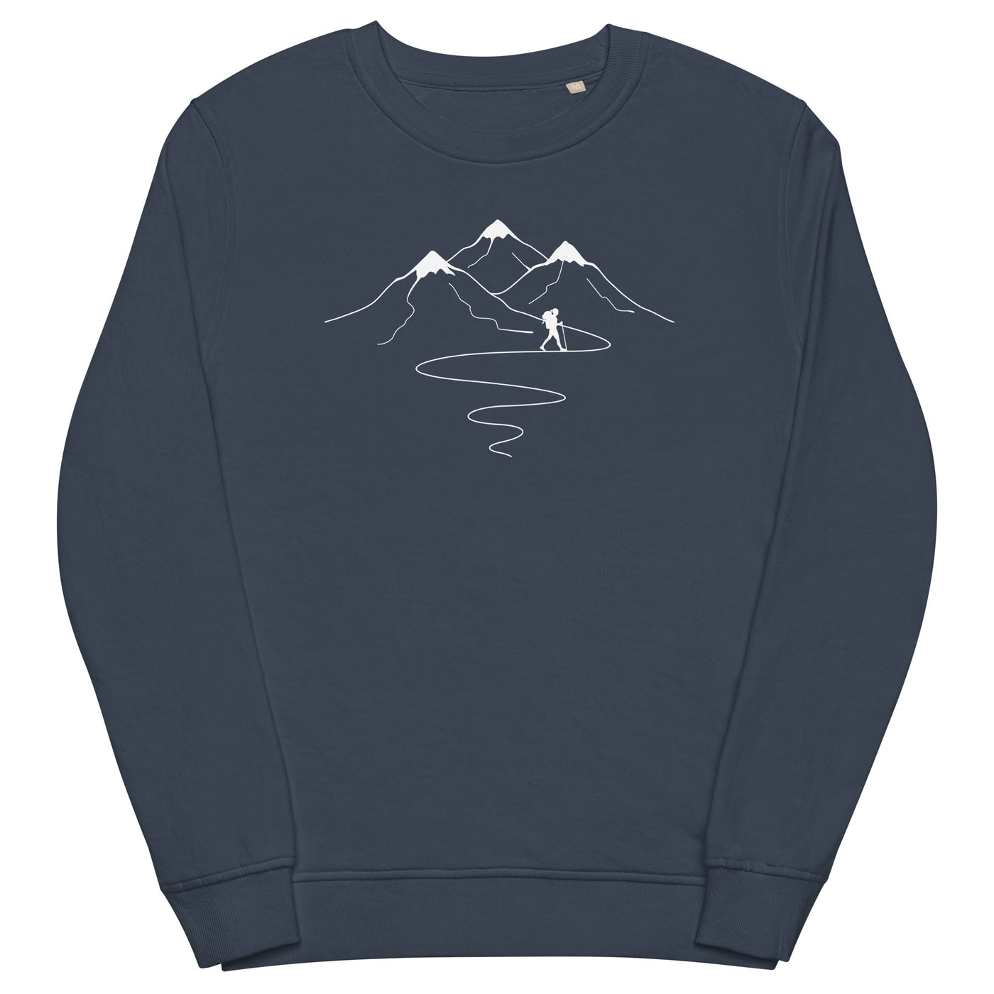 Berge Trail Kurves und Wandern - Unisex Premium Organic Sweatshirt wandern xxx yyy zzz French Navy