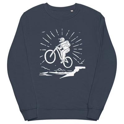 Mountainbiken - (M) - Unisex Premium Organic Sweatshirt xxx yyy zzz French Navy