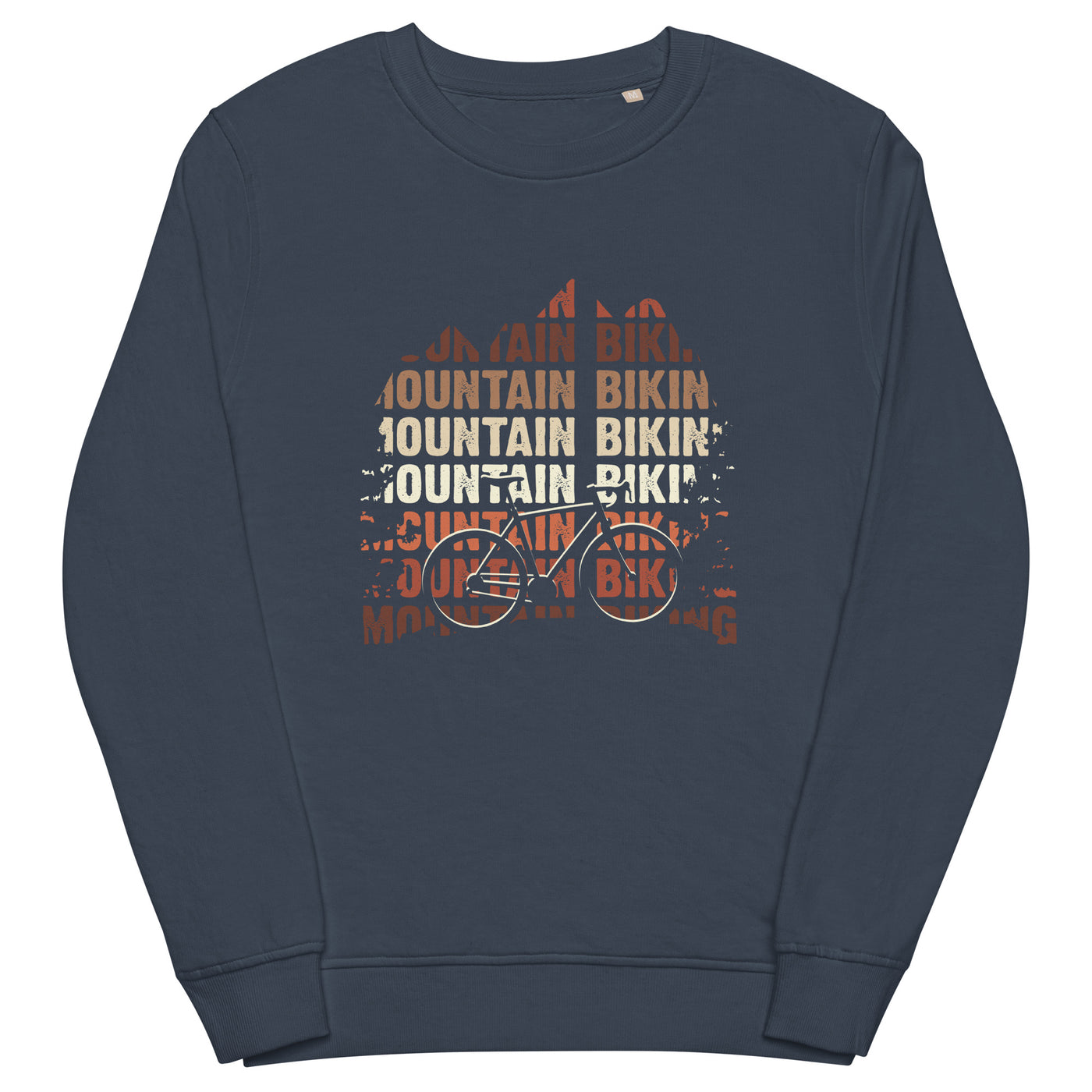 Mountainbiking - (M) - Unisex Premium Organic Sweatshirt xxx yyy zzz French Navy
