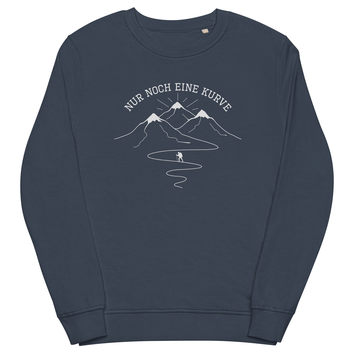 Nur noch eine Kurve - Unisex Premium Organic Sweatshirt berge wandern xxx yyy zzz French Navy
