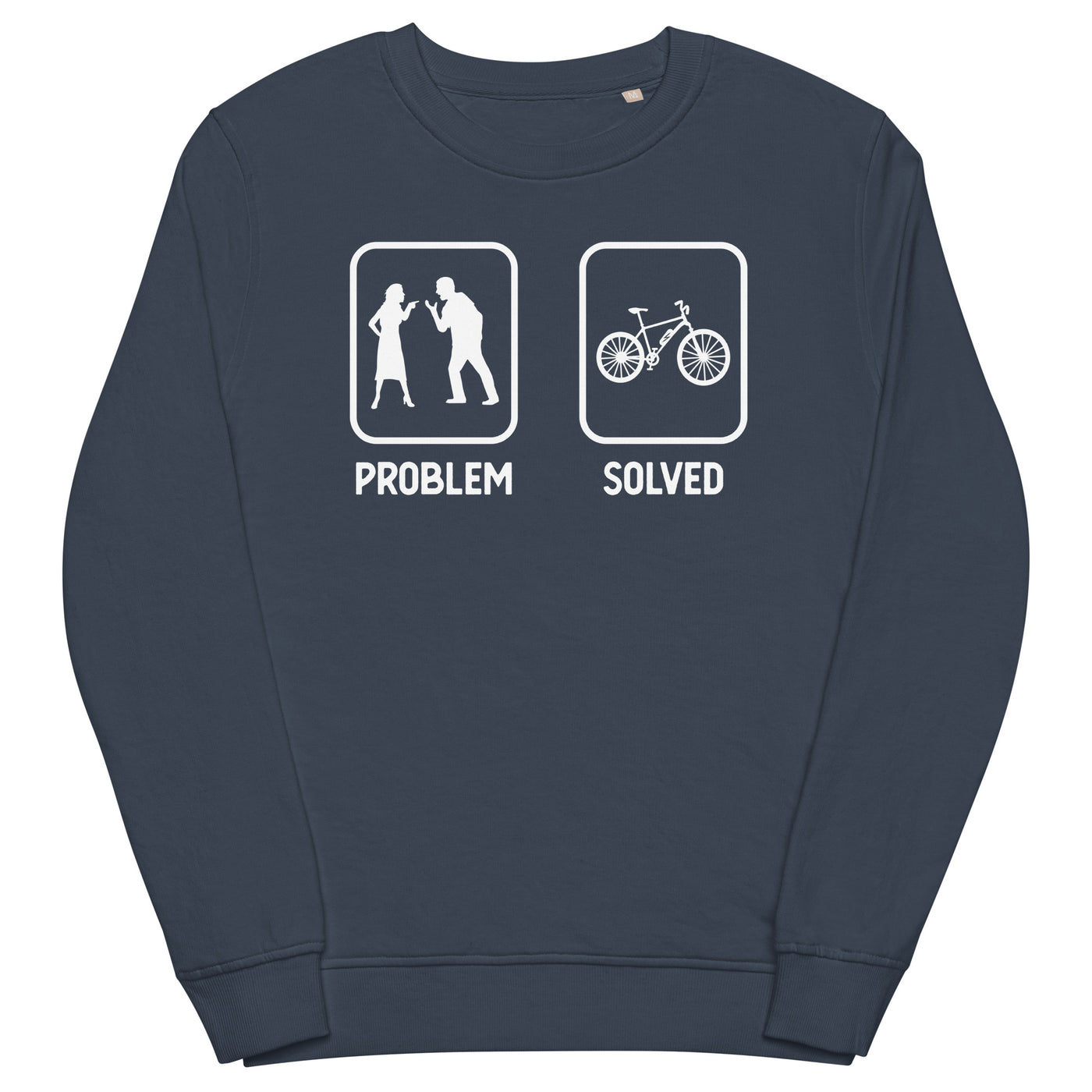 Problem Solved - E-Bike - Unisex Premium Organic Sweatshirt e-bike xxx yyy zzz French Navy