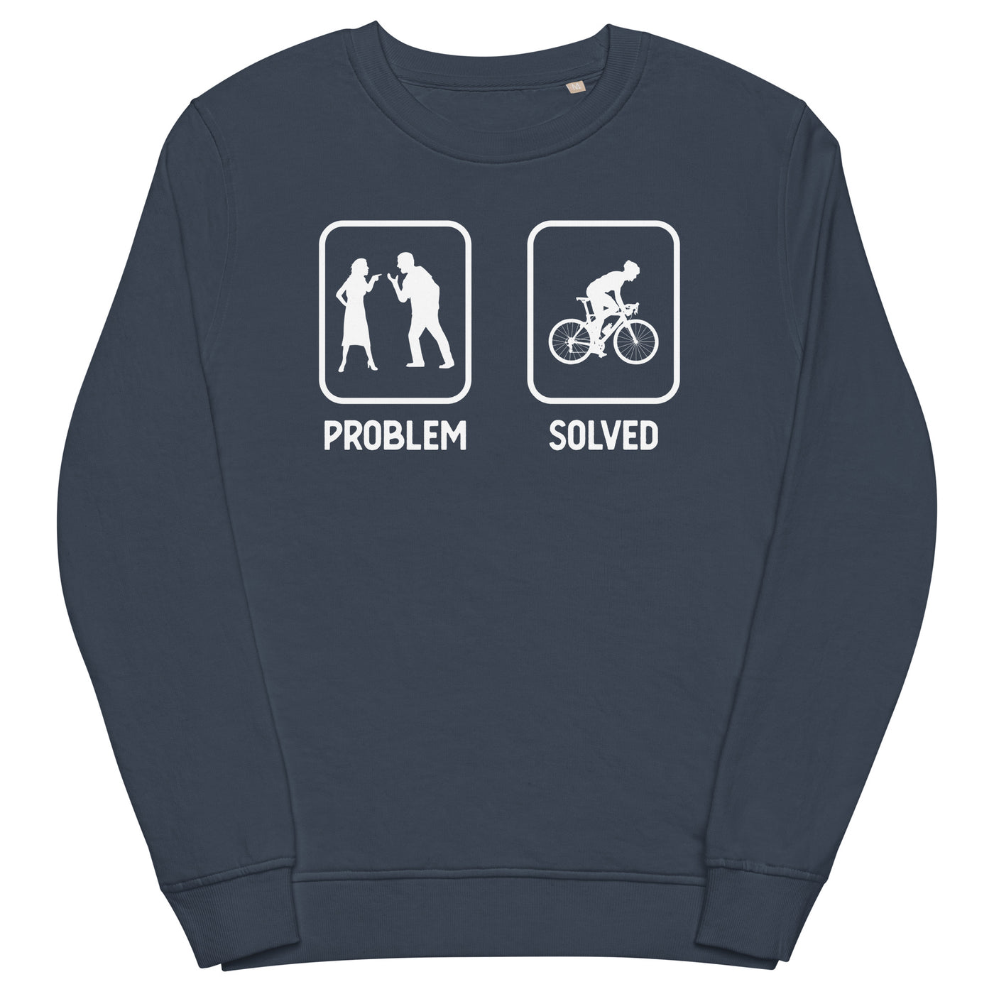 Problem Solved - Mann Radfahren - Unisex Premium Organic Sweatshirt fahrrad xxx yyy zzz French Navy
