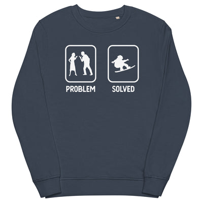 Problem Solved - Mann Snowboarding - Unisex Premium Organic Sweatshirt snowboarden xxx yyy zzz French Navy