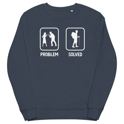Problem Solved - Wandern - Unisex Premium Organic Sweatshirt wandern xxx yyy zzz French Navy