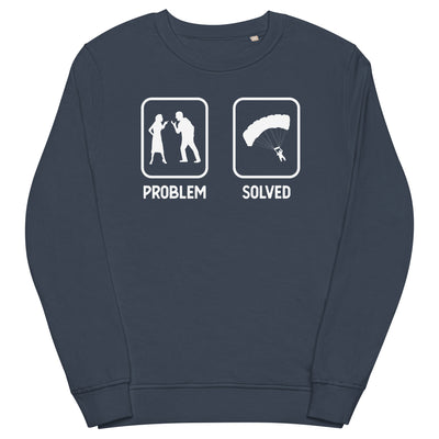 Problem Solved - Paragleiten - Unisex Premium Organic Sweatshirt berge xxx yyy zzz French Navy