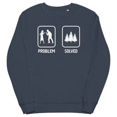 Problem Solved - Bäume - Unisex Premium Organic Sweatshirt camping xxx yyy zzz French Navy