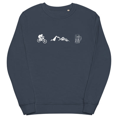 Radfahren, Berge und Bier - Unisex Premium Organic Sweatshirt fahrrad xxx yyy zzz French Navy