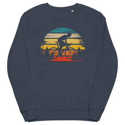 Retro Sonne und Radfahren - Unisex Premium Organic Sweatshirt fahrrad xxx yyy zzz French Navy