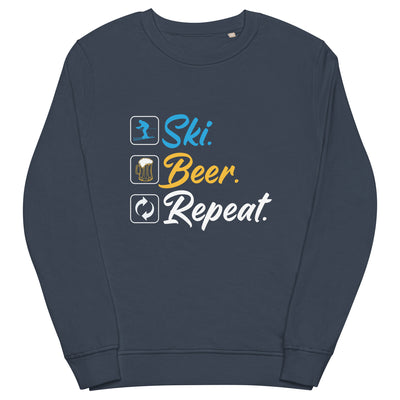 Ski. Bär. Repeat. - (S.K) - Unisex Premium Organic Sweatshirt klettern xxx yyy zzz French Navy