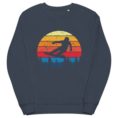 Snowboard Vintage - Unisex Premium Organic Sweatshirt snowboarden xxx yyy zzz French Navy