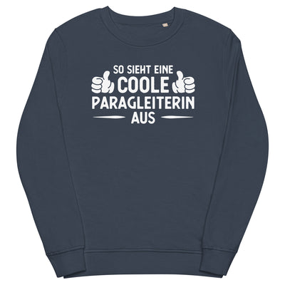 So_Sieht_Eine_Coole_Paragleiterin_Aus_-_(B) - Unisex Organic Sweatshirt | SOL'S 03574 xxx yyy zzz French Navy