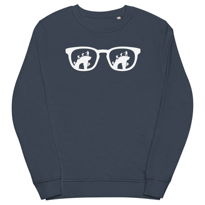 Sonnenbrille und Klettern - Unisex Premium Organic Sweatshirt klettern xxx yyy zzz French Navy