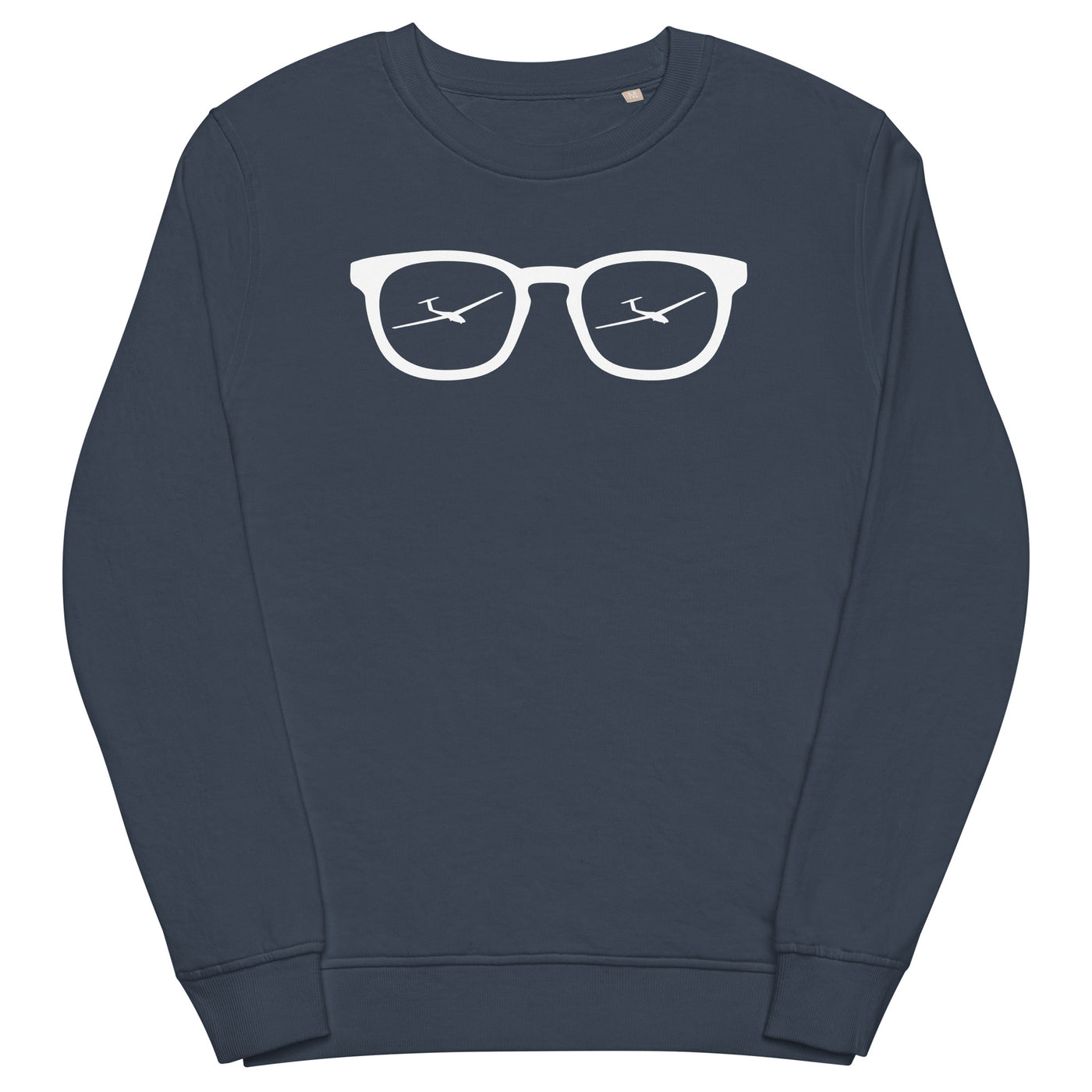 Sonnenbrille und Segelflugzeug - Unisex Premium Organic Sweatshirt berge xxx yyy zzz French Navy