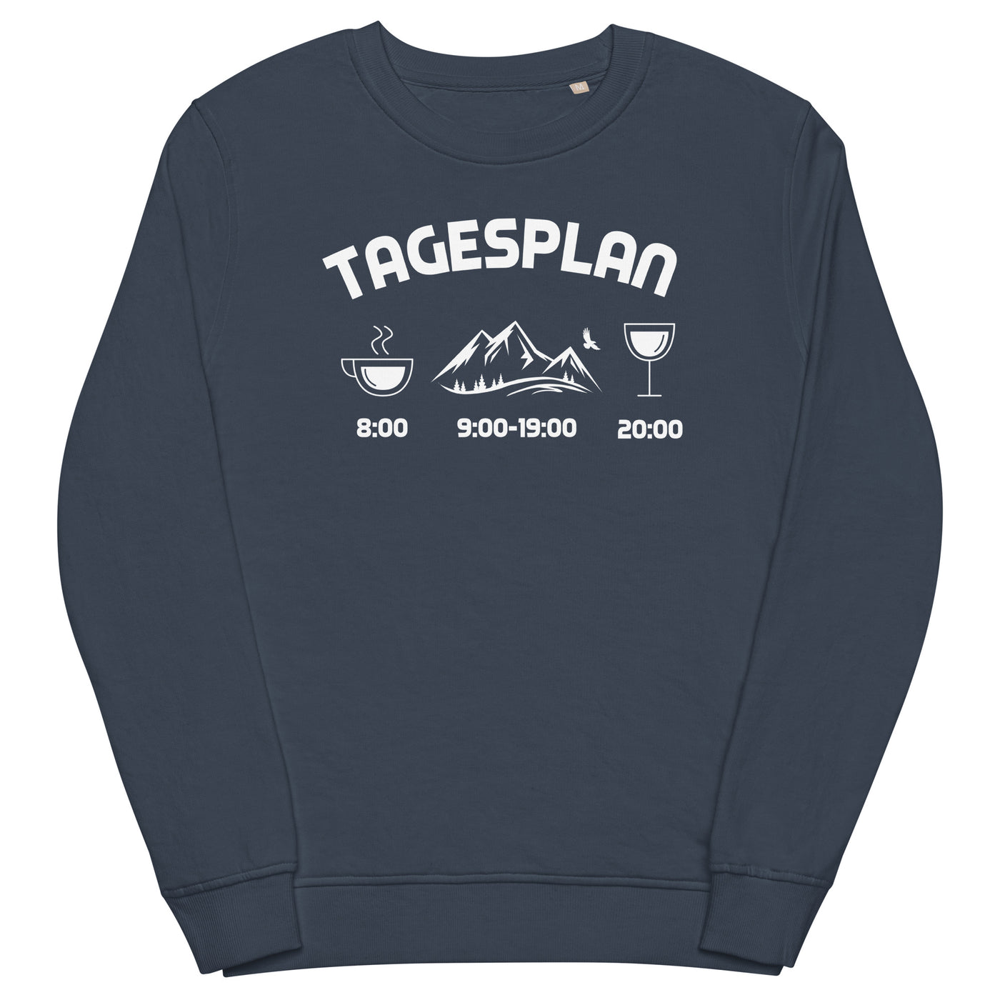 Tagesplan - - Unisex Premium Organic Sweatshirt berge xxx yyy zzz French Navy