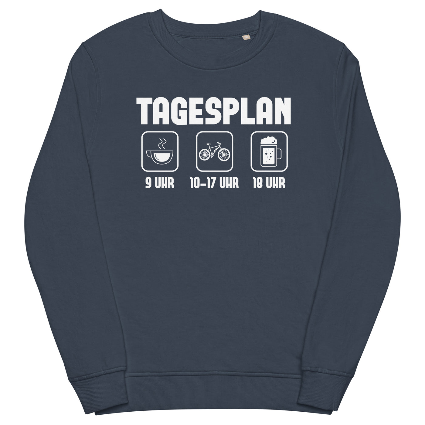 Tagesplan - Unisex Premium Organic Sweatshirt e-bike xxx yyy zzz French Navy